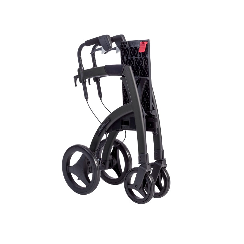 Rollz Motion 2 Combined Rollator and Wheelchair (Matte Black)